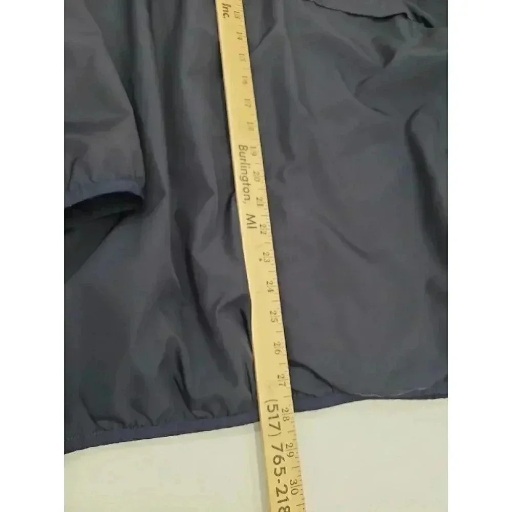 Vintage Eddie Bauer Blue Wind Jacket Men's Size Tall Large Vented Back - Picture 7 of 7
